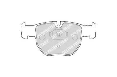 Delphi lp1863 набор тормозных колодок тормозных, тормоза дисковые фото №1