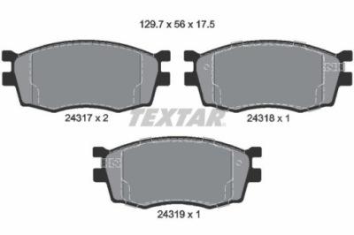 Гальмівні колодки гальмівні kia hyundai textar фото №1