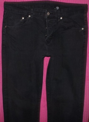 H&M skinny - MĘSKIE JEANSY BIODRÓWKI RURKI W34L32