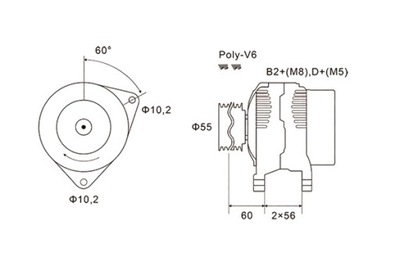 MAGNETI MARELLI ГЕНЕРАТОР 12V OPEL ASTRA G OMEGA B SIGNUM VECTRA B C