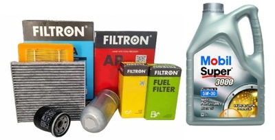 Skoda rapid 2015-2019 1.4 tdi 90km cusb фильтры набор + масло mobil 5w30 5l фото №1