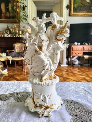 Porcelanowa Włoska Figurka PARA MŁODYCH