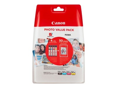 Canon Tusz CLI-581XL BK/C/M/Y Photo Value Bl