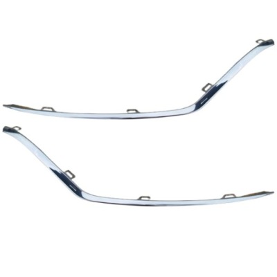 Mercedes gle v167 c167 накладки бампера хромированные левая + правая комплект фото №1