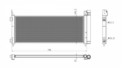 CONDENSER AIR CONDITIONER TOYOTA RAV4 15-  