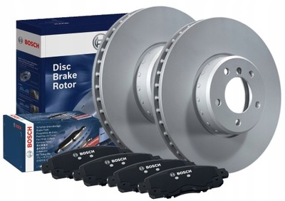 DISCS PADS FRONT BOSCH NISSAN NOTE 1.6 110KM  