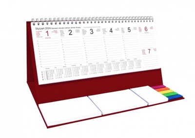 Kalendarz 2024 na biurko TYG. stojący NA NOTATKI