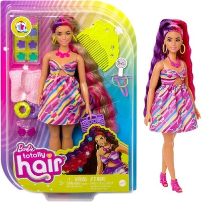 LALKA BARBIE DŁUGIE WŁOSY Totally Hair 15 AKCESORI