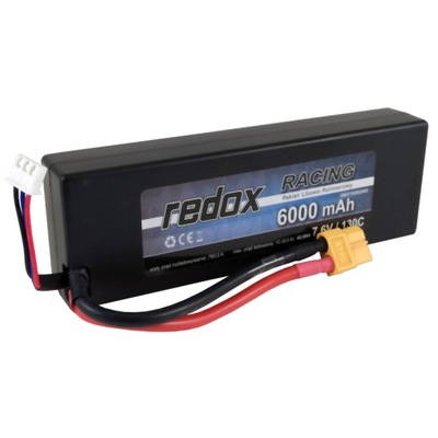 Redox HV 6000 mAh 7,6V 130C Hardcase - pakiet LiPo