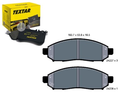 Textar гальмівні колодки ham. nissan перед navara 05- фото №1