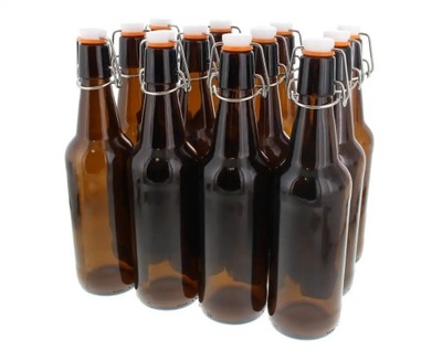 Butelki szklane na zapięcie do piwa 12szt kralcha butelka do piwa na korek