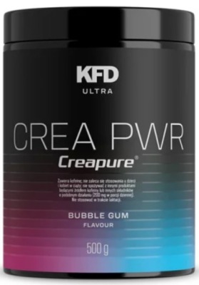 KFD CREA PWR 500 G PRE-WORKOUT Z KREATYNĄ CREAPURE GUMA BALONOWA