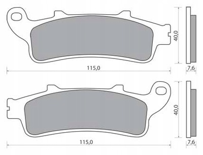 ZAPATAS DE FRENADO HONDA FES NSS 250 FORZA  