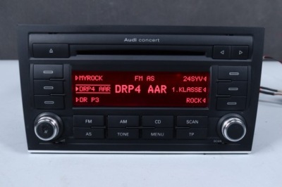 Радіо заводський 2din audi concert audi a4 b6 b7 + kod фото №1