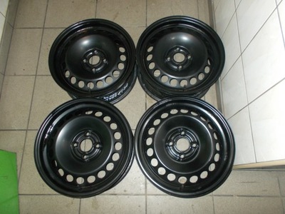 LLANTAS ACERO OPEL CORSA D E ADAM CHEVROLET AVEO 6JX15 4X100 ET39  