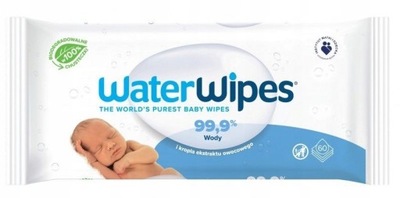 WATERWIPES Chusteczki nawilżane natural 60 sztuk