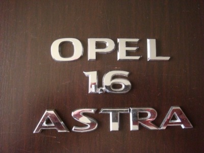 EMBLEMA OPEL ASTRA 1,6  