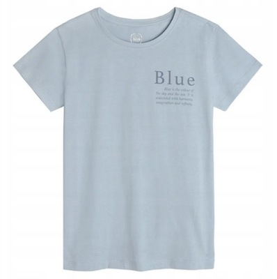 COOL CLUB T-shirt dziewczęcy jasnoniebieski Blue r. 152