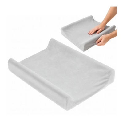 PRZEŚCIERADŁO NA PRZEWIJAK POKROWIEC Z GUMKĄ 70x50 FROTTE SZARY