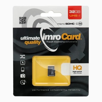 KARTA PAMIĘCI IMRO MICROSD 32GB 10 UHS I 100MB/S