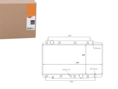 Nrf 58383 радіатор, система охолодження двигуна фото №1