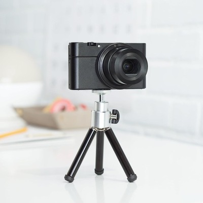 Amazon Basics mini statyw tripod regulowany lekki do Gopro Kamery