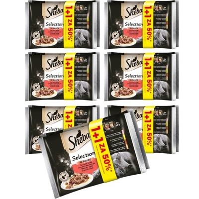 SHEBA Selection in Sauce SOCZYSTE SMAKI 56x85g
