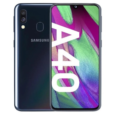 Samsung Galaxy A40 4 GB / 64 GB czarny SZKŁO+ETUI