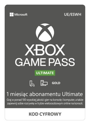 Subskrypcja Xbox Game Pass Ultimate 1 miesiąc