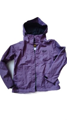 FIOLETOWA KURTKA LOGO JACK WOLFSKIN TEXAPORE L/XL