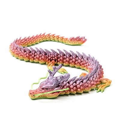 3D drukowane przegubowe smok chiński długi elasty