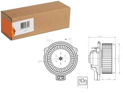 VENTILADOR SOPLADORES HONDA JAZZ 3 1.2-1.4 07.08- NRF  