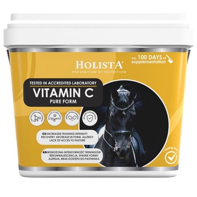 HOLISTAEQUINE VITAMIN C PURE FORM 1000g WITAMINA C DLA KONI I KUCY