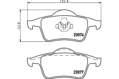 MINTEX КОЛОДКИ ГАЛЬМІВНІ 30648382 272399 272944 274