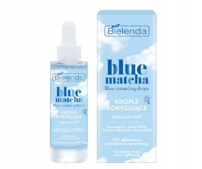 BIELENDA BLUE MATCHA krople korygujące zwężające pory