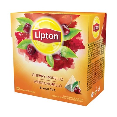 Herbata Lipton Wiśnia Morello piramidka 20szt