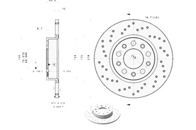 BREMBO DISCOS DE FRENADO NAWIERCANE ALFA ROMEO 159  