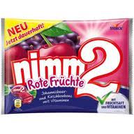 Storck Nimm2 Rote Fruchte Cukierki z sokiem 240g