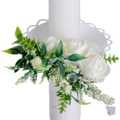 Krásny dekoratívny odsávač pár na sviečku s motívom Kvety - OZS-03