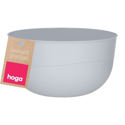 MISECZKA MISKA KUCHENNA PLASTIKOWA DO ŻYWNOŚCI NIETŁUKĄCA 1,2L 16CM J SZARY