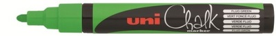 Marker kredowy UNI PWE-5M CHALK 2,5mm zielony