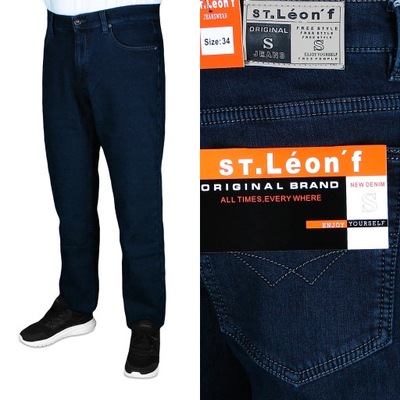 SPODNIE MĘSKIE JEANS OCIEPLANE W38 L32 98-100 cm