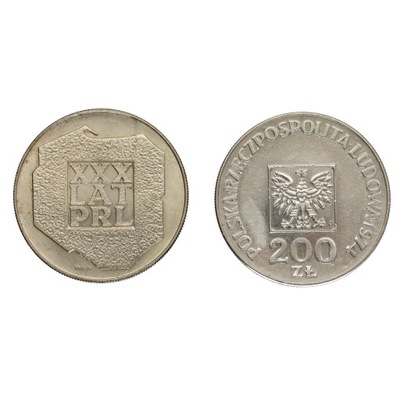 200 zł - XXX lat PRL - 1974 r, Ag