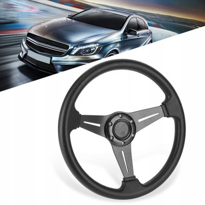 STEERING WHEEL SPORTS TYPE SLIDE DRIFT BLACK 350 MM  