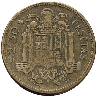 88359. Hiszpania - 2 1/2 pesety - 1953r.