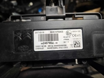 Модуль блок керування bluetooth peugeot 2008 9824679080 фото №1