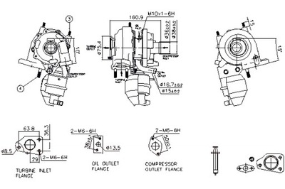 NISSENS TURBINA NISSENS 93350 ALFA ROMEO MITO FIAT 500L GRANDE  