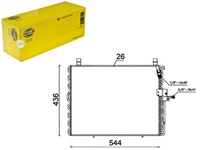 Конденсатор behr hella 1248300070 1248300670 1248301 фото №1