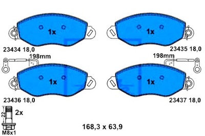 ATE КОЛОДКИ ТОРМОЗНЫЕ NISSAN CABSTAR E 2.3D/2.7D/3.