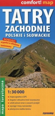 TATRY ZACHODNIE PL SK MAPA LAMINOWANA EXPRESS MAP